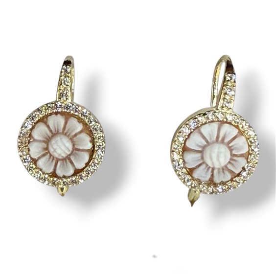 Earrings Mandile 1922 Woman Cammei  in Silver Conchiglia 2KK69519 - 2KK69519